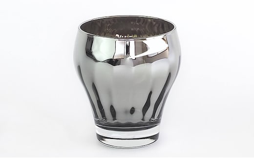 Jewelry・Glass／日本酒グラスセット 白銀 【ガラス 強化ガラス チタン】 食器 キッチン用品 2個 職人 手仕事 機能 造形美 ペア マイルド 深み 香り 香気 風味 甘味 際立たせる お酒 
