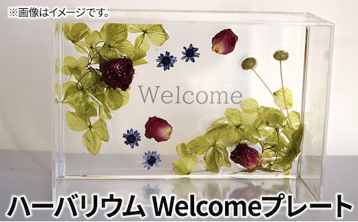 ハーバリウム Welcomeプレート インテリア ハンドメイド 雑貨 | dショッピングふるさと納税百選