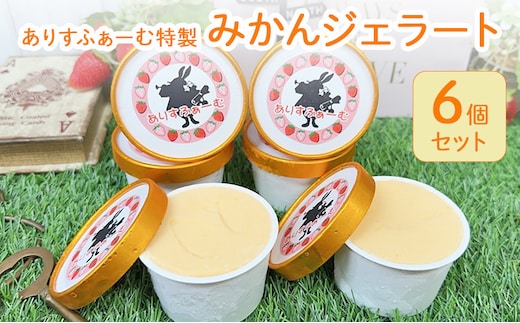 みかん ジェラート セット 静岡 ありすふぁーむ みかんジェラート 6個セット みかん 冷凍 【島田市】