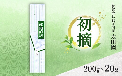 お茶 食卓の常茶 初摘 200g×20袋 茶 日本茶 茶葉 旨味 甘み ブレンド コク 渋み 通好み 贈り物 ギフト プレゼント 島田市 静岡県