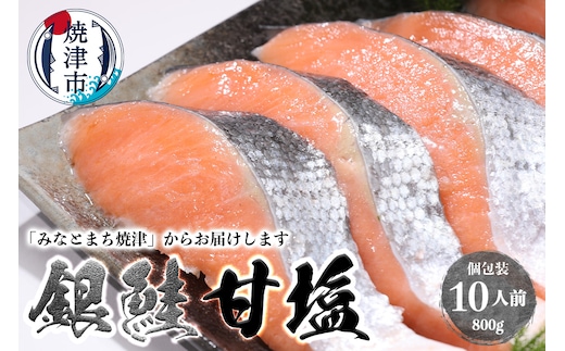 a10-1008 銀鮭 甘塩 10切入（個包装真空パック）