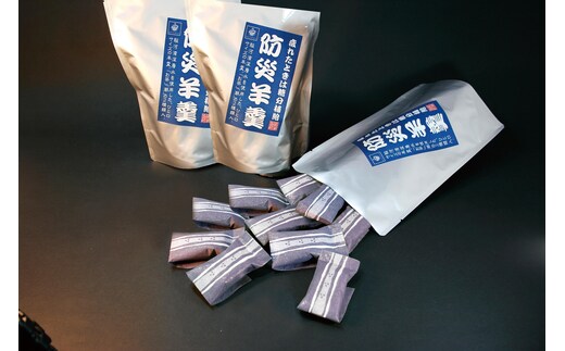 a20-486 災害 備蓄 6年保存 羊羹 6袋90個 防災 保存食 非常食 菓子 焼津
