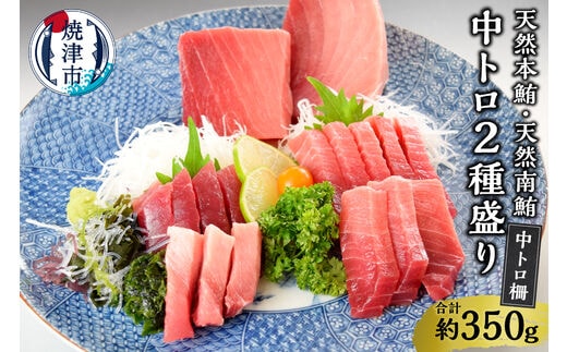 a25-047 天然本鮪・天然南鮪中トロ二種盛り