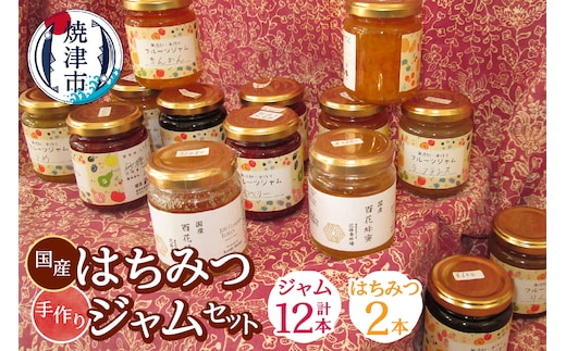 a30-309 国産はちみつ2本と手作りジャム12本セット