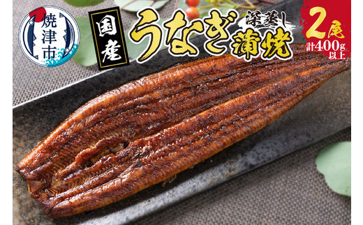 a20-385 国産 深蒸し うなぎ 蒲焼 200g以上×2尾