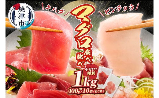 a10-924 天然鮪 焼津 キハダマグロ ビンチョウマグロ 計1kg