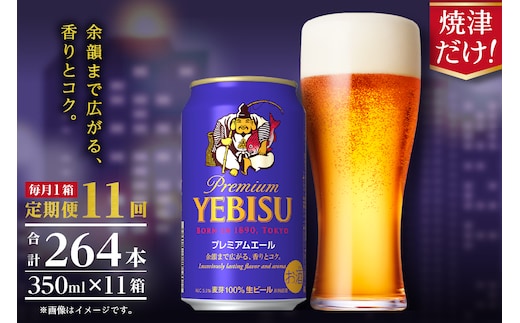 T0092-1711 【定期便11回】エビスプレミアムエール350ml缶×1箱（24本）