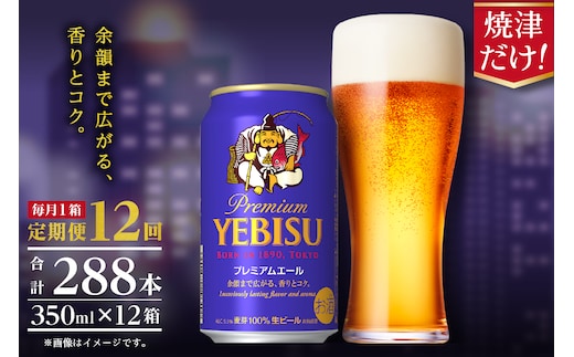 T0092-1712 【定期便12回】エビスプレミアムエール350ml缶×1箱（24本）