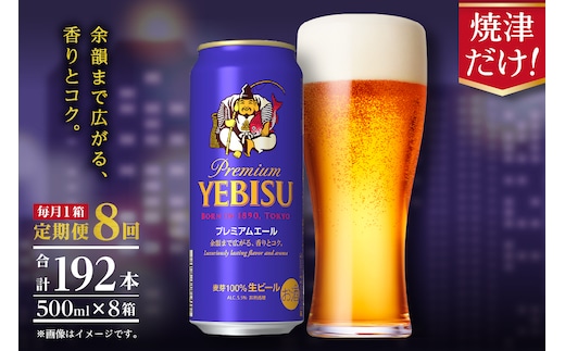 T0093-2208 【定期便8回】エビスプレミアムエール500ml缶×1箱（24本）