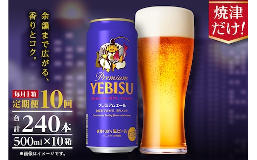 T0093-2210 【定期便10回】エビスプレミアムエール500ml缶×1箱（24本）