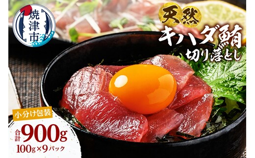 a12-279 天然 キハダマグロ 一口サイズカット 刺身 小分け セット 赤身 1パックあたり 100g 海鮮丼 刺身 寿司 漬け丼 焼津 海の極 900g（100g× 9パック）