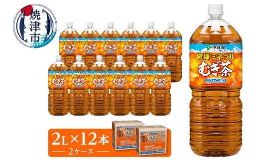 a14-050 伊藤園 健康ミネラル むぎ茶 2L×6本×2ケース