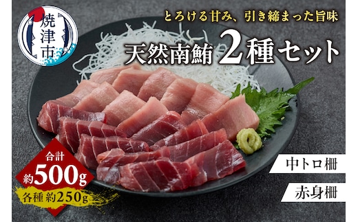 a21-085 天然 南まぐろ 中トロ 赤身セット 約500g