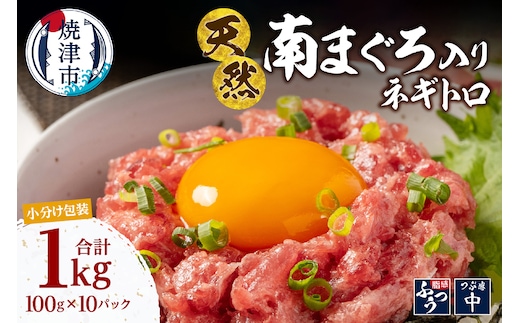 a12-277 南鮪入り 焼津 海の極 ネギトロ 小分け 計1kg 100g×10パック