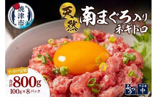 a13-135 ミナミマグロ入り マグロのたたき 100g 小分け パック セット 焼津 海の極 ネギトロ 天然 新鮮 冷凍 ねぎとろ 小分け 800g（100g× 8パック）