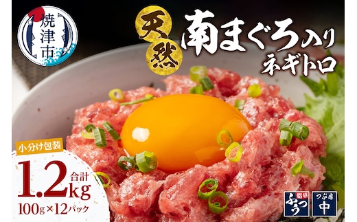 a14-112 南鮪入り 焼津 海の極 ネギトロ 小分け 計1.2kg 100g×12パック