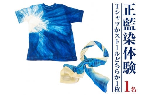みくりや染織 Tシャツまたはストール体験（1名）｜体験 静岡県 伝統 藍染め