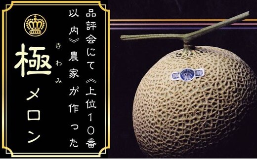 クラウンメロン”極メロン”１玉入 ギフト箱入り 