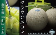 【3ヶ月定期便】クラウンメロン（山等級）２玉入 果物類 メロン青肉 マスクメロン フルーツ 3回 