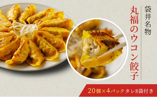 丸福餃子 ウコン餃子4パックセット 夕飯 晩御飯 惣菜 つまみ おかず お酒のお供 冷凍餃子 冷凍 冷凍惣菜 