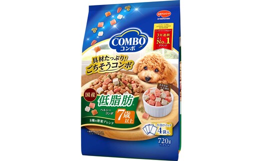コンボ ドッグ 低脂肪 7歳以上 720g ｘ12(ケース単位) ドッグフード