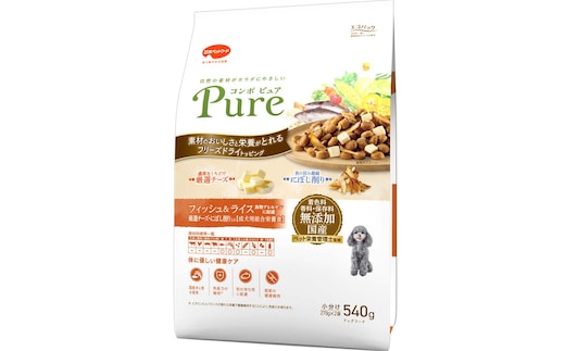コンボ ピュア ドッグ フィッシュ＆ライス 540g ｘ12(ケース単位) ドッグフード