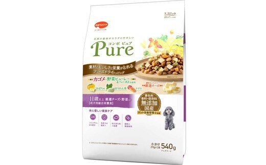 コンボ ピュア ドッグ 11歳以上 540g ｘ12(ケース単位) ドッグフード