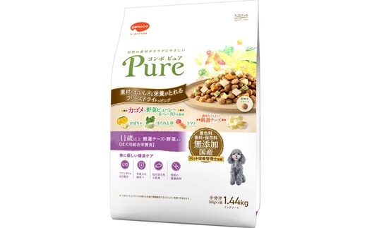 コンボ ピュア ドッグ 11歳以上 1.44kg ｘ8(ケース単位) ドッグフード