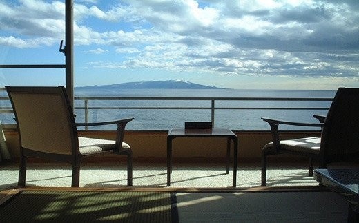 眺望自慢の熱川館 平日限定 海側眺望自慢客室 ペア宿泊券 E006／チケット 利用券 温泉宿 静岡県 東伊豆町