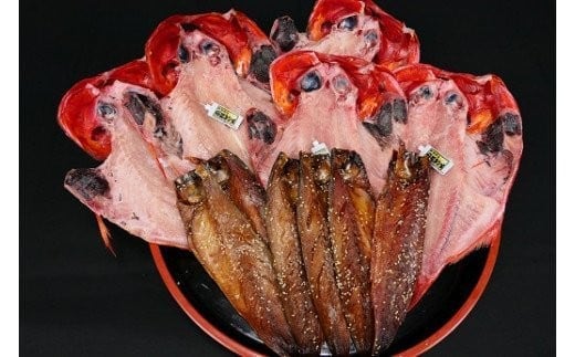 稲取キンメ 干物 詰め合わせ E009／寿し魚八 手作り 金目鯛 アジ サバ イカ 静岡県 東伊豆町