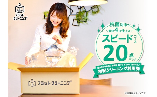 フラットクリーニング 20点スピードパック利用券