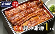 【定期便】全12回コース　うなぎ 蒲焼 真空パック 特選 国産１人前