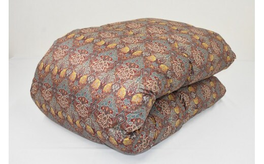 1Y1 ２層式キルト羽毛掛けふとん ポーランド産マザーホワイトグースダウン93％ 色 ピンク系 柄おまかせ