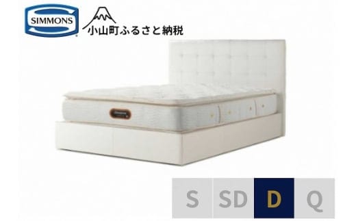 6BW7【シモンズ】ダブルベッド モンセラート SC/6.5ピロートッププレミアムAA21221 ホワイト