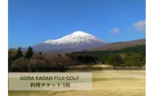 105L1GORA KADAN FUJI GOLF 利用チケット ５枚