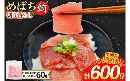 マグロ 切り落とし 天然 メバチマグロ 60g 10パック 計600g 冷凍 小分け [トライ産業 静岡県 吉田町 22424417-c] めばちまぐろ めばち鮪 まぐろ 鮪 maguro 刺身 さしみ 海鮮 海鮮丼