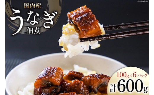 うなぎ 佃煮 国産 静岡 100g ×6 計600g [静岡鰻販売 静岡県 吉田町 22424327] 鰻 ウナギ 真空パック つまみ 酒の肴 惣菜 おかず ご飯のお供 冷凍