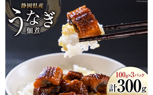 静岡県産うなぎ佃煮100g×3パック [静岡鰻販売 静岡県 吉田町 22424152