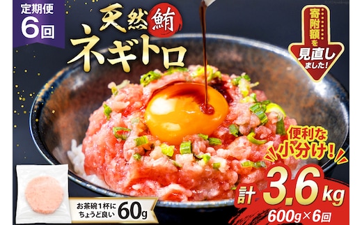 6回 定期便 天然 マグロ ネギトロ まぐろたたき 冷凍 60g 10個 計600g [トライ産業 静岡県 吉田町 22424390] 小分け 個包装 まぐろのたたき 鮪 まぐろ ネギトロ丼 ねぎとろ マグロたたき