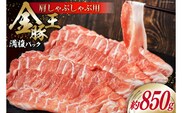 金豚王満腹パック 約850g [かねまる 静岡県 吉田町 22424090] 肉 豚肉 豚 ぶた 金豚王 きんとんおう 肩肉 しゃぶしゃぶ用 国産 800グラム以上 冷凍
