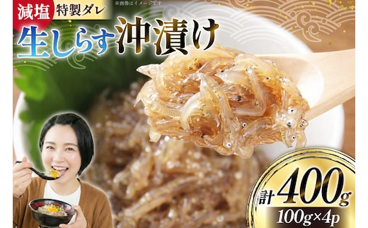 生しらす 沖漬け 計 400g [丸三水産 静岡県 吉田町 22424696] しらす シラス 小分け 冷凍 海鮮 ご飯のお供
