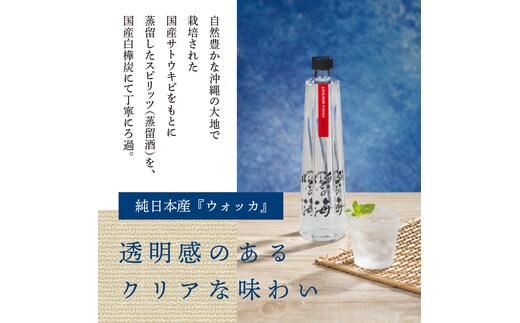 【12月21日受付分まで年内発送】国産ウォッカ『碧の海』500ml瓶×２本 純国産 アルコール 酒 蒸留酒 スピリッツ ウォッカ ストレート ショット カクテル 沖縄 サトウキビ 白樺炭 H044-023