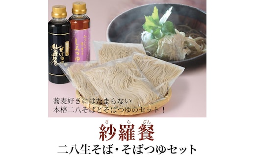 紗羅餐二八生そば・そばつゆセット H010-013