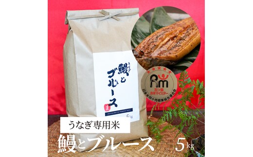 【五ツ星お米マイスター】 うなぎ専用米「鰻とブルース」 5kg こだわりのブレンド米 コメ 白米 精米 H056-150