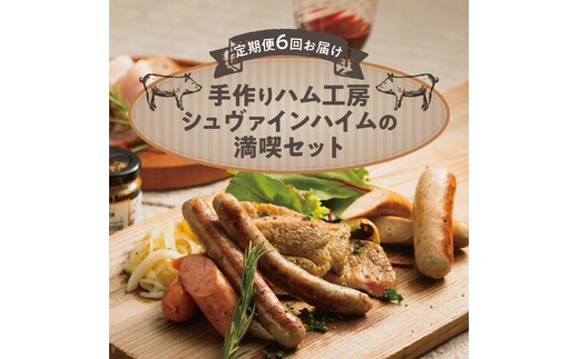 【定期便6回お届け】手作りハム工房シュヴァインハイムの満喫セット H003-039