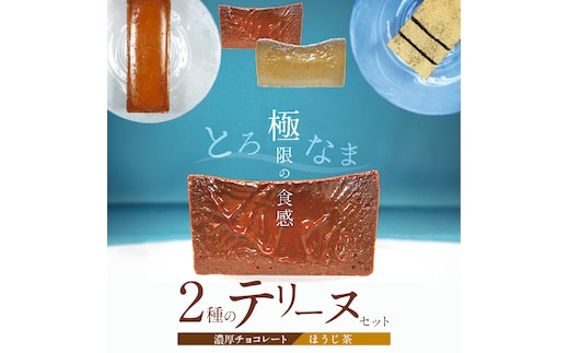 【テリーヌ専門店L】（約２００g）濃厚チョコレート・ほうじ茶2種のテリーヌセット【グルテンフリー・保存料不使用】 スイーツ H173-011