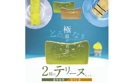 【テリーヌ専門店L】（約２００g）濃厚抹茶・ほうじ茶2種のテリーヌセット【グルテンフリー・保存料不使用】抹茶 スイーツ 西尾抹茶 H173-013
