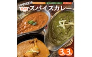 【レンジで簡単】本格スパイスカレー3種３袋セット 本格スパイスカレー 食べ比べ おやつ H177-015