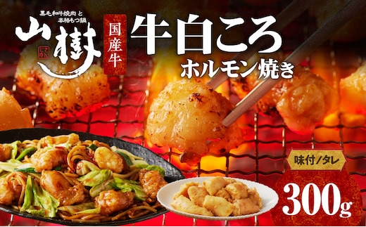 山樹の国産牛白ころホルモン焼き（丸腸）味付 300g