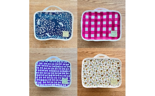 たった90ｇ！めちゃ軽おむつポーチ（うさぎ／チェック／リボン／花柄）【ベビー用品】